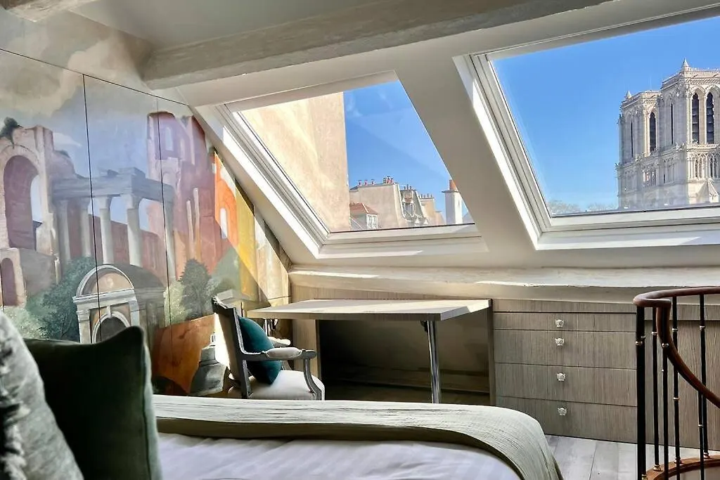 Rooftop Triplex With Garden At Notre Dame Paris Apartment