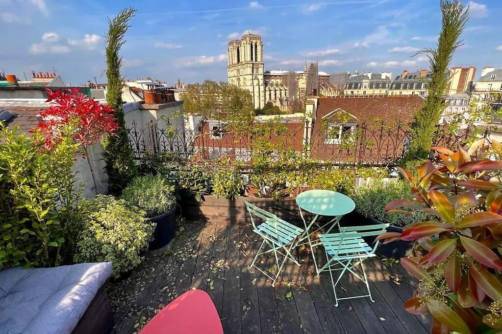 Rooftop Triplex With Garden At Notre Dame Paris 0*,  France